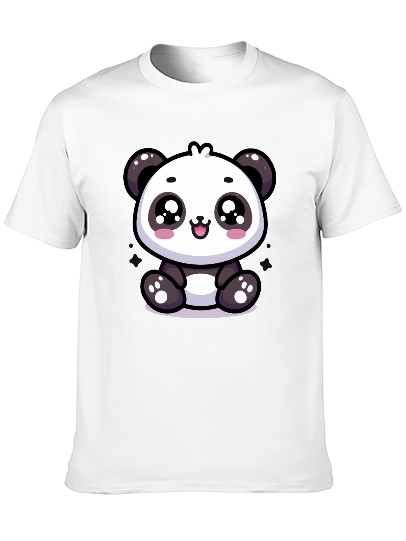 Cute Panda Graphic Tee - Soft Cotton Blend