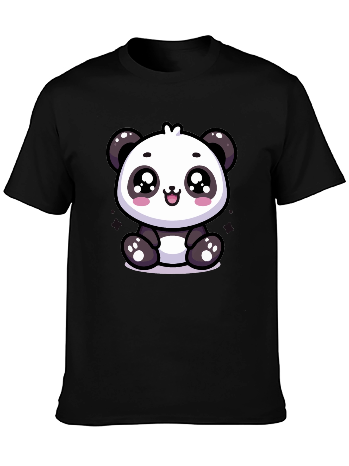 Cute Panda Graphic Tee - Soft Cotton Blend