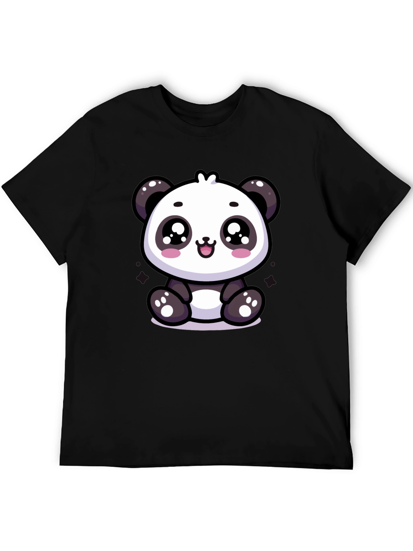 Cute Panda Graphic Tee - Soft Cotton Blend