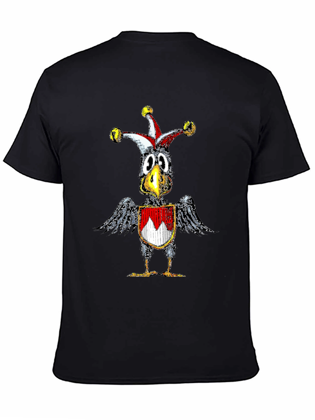 Whimsical Crow Jester Graphic Tee