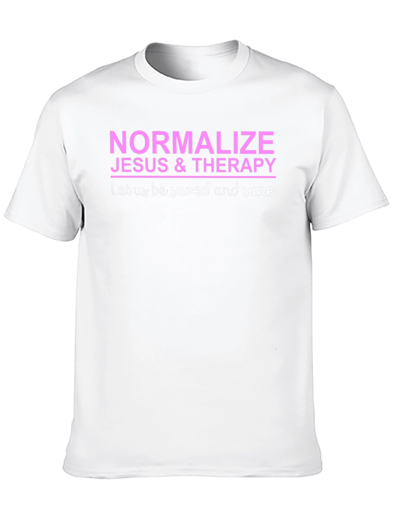 Normalize Jesus & Therapy Black T-Shirt