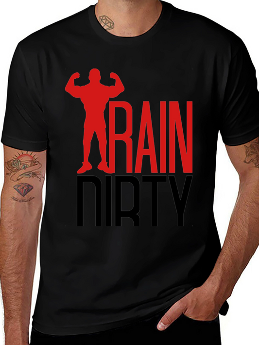 Train Dirty Black Graphic T-Shirt