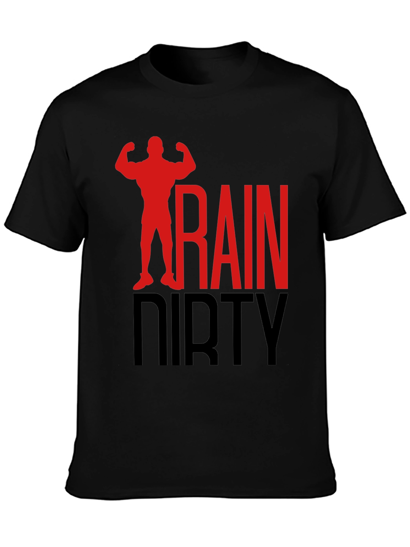 Train Dirty Black Graphic T-Shirt