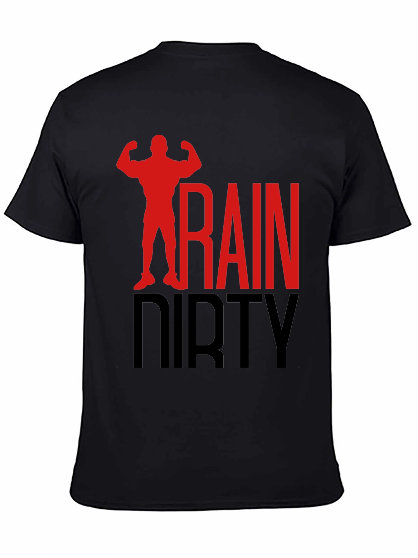 Train Dirty Black Graphic T-Shirt