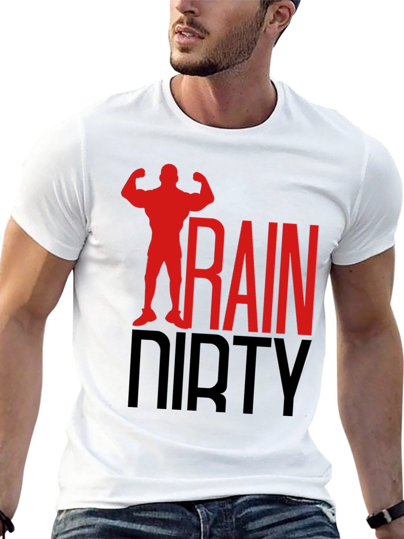 Train Dirty Black Graphic T-Shirt