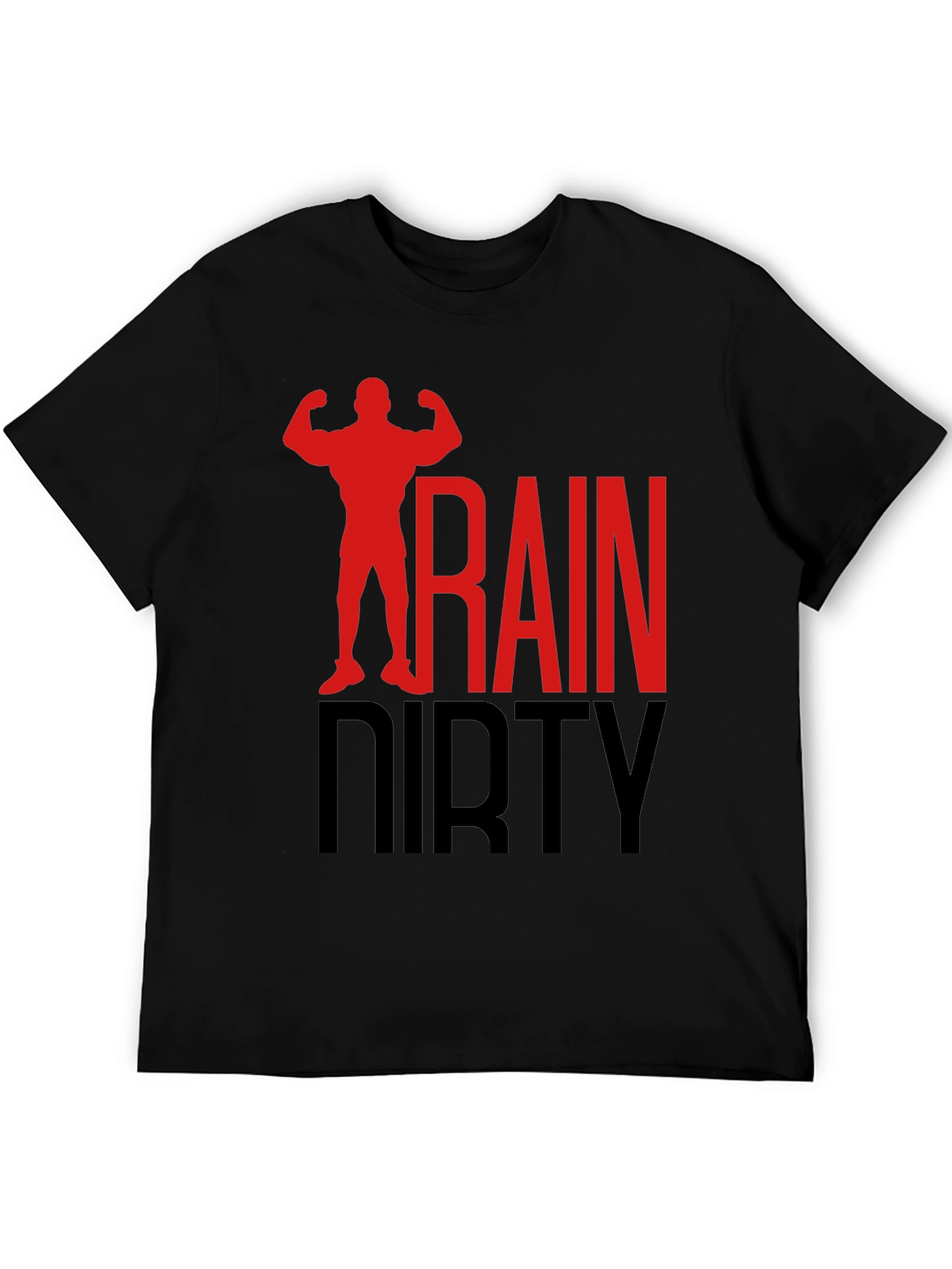 Train Dirty Black Graphic T-Shirt