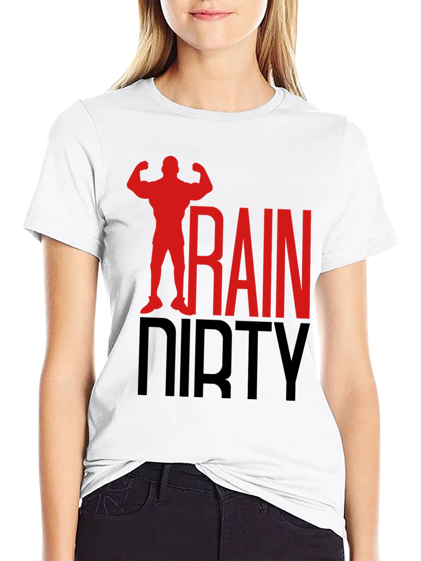 Train Dirty Black Graphic T-Shirt