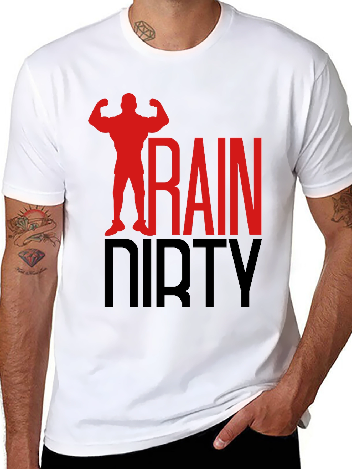 Train Dirty Black Graphic T-Shirt