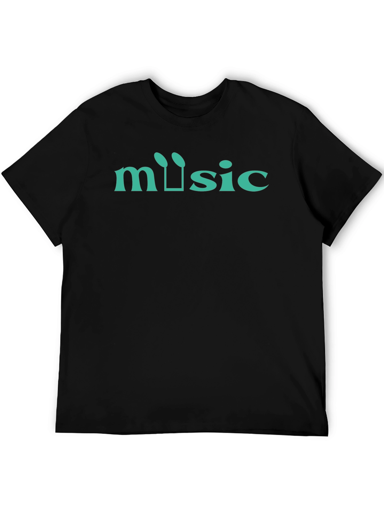 Music T-Shirt Black Cotton Tee
