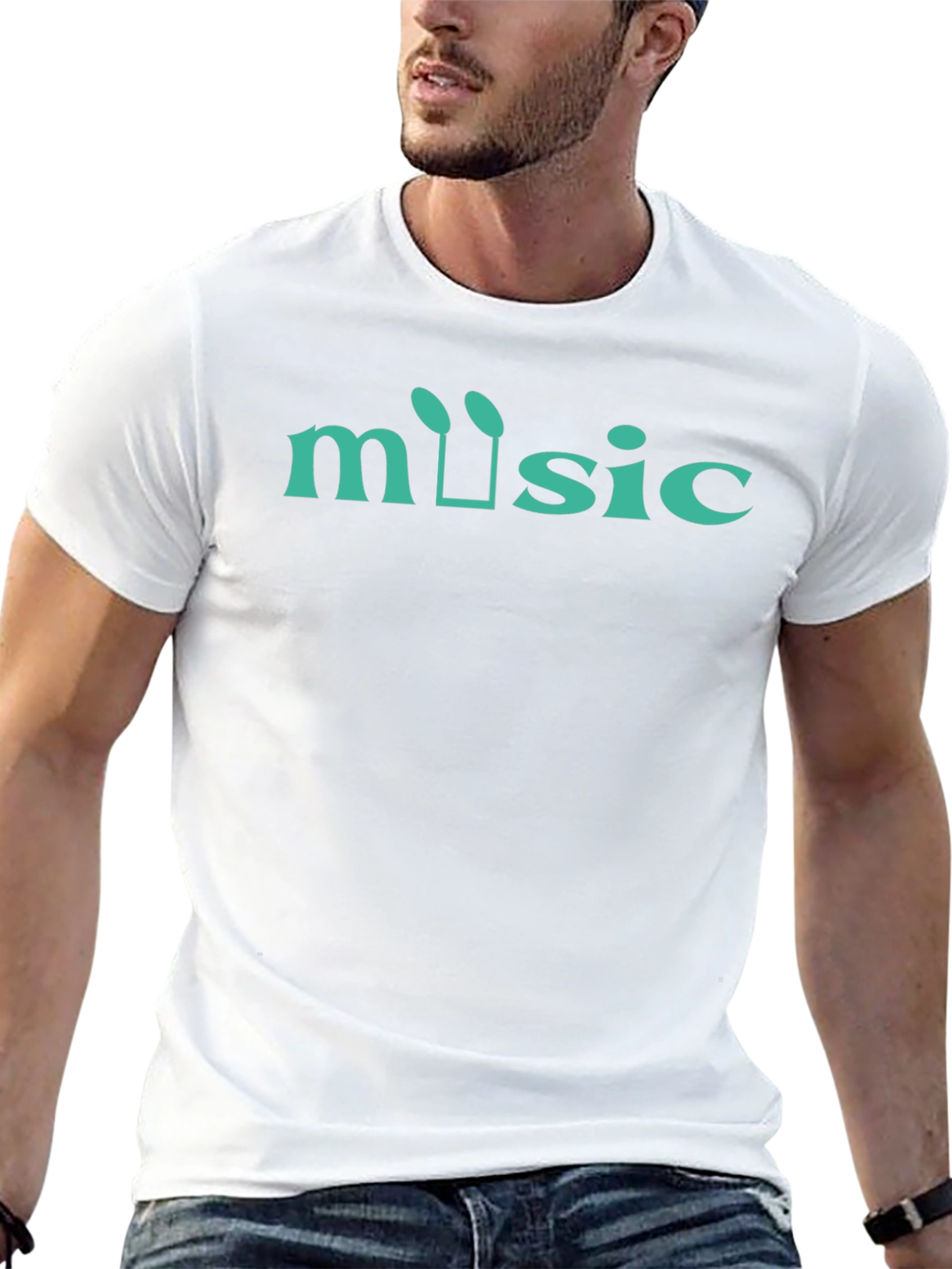 Music T-Shirt Black Cotton Tee