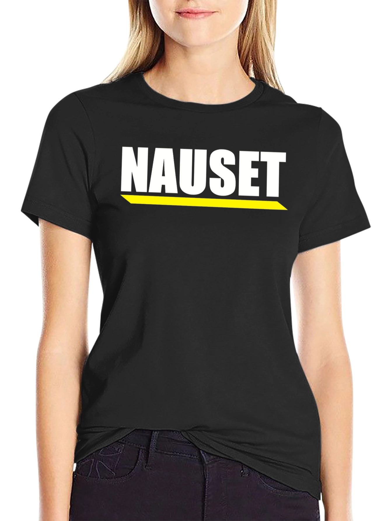 Nauset Graphic Tee - Classic Black Cotton T-Shirt