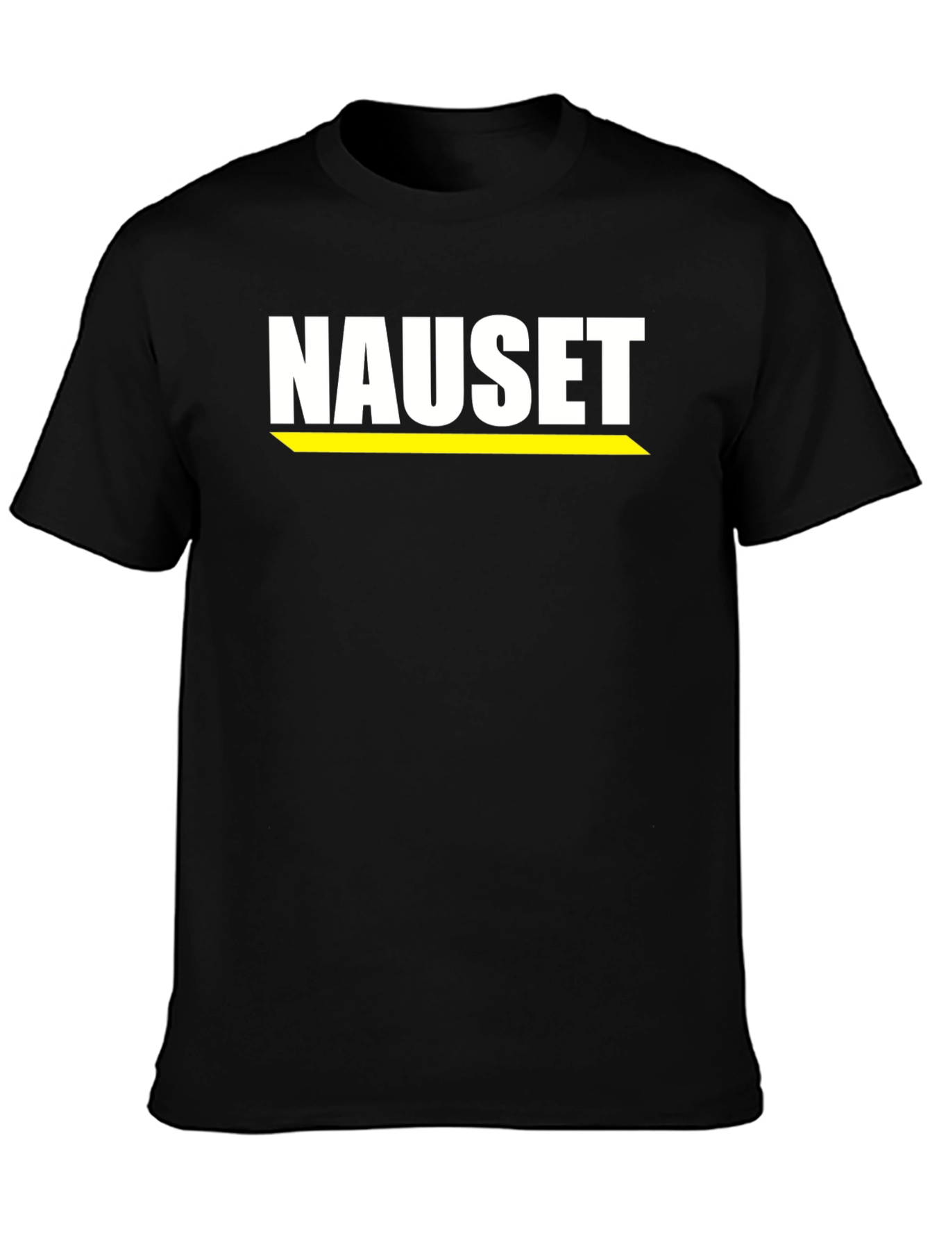 Nauset Graphic Tee - Classic Black Cotton T-Shirt