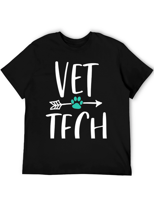 Vet Tech Arrow Paw Print T-Shirt