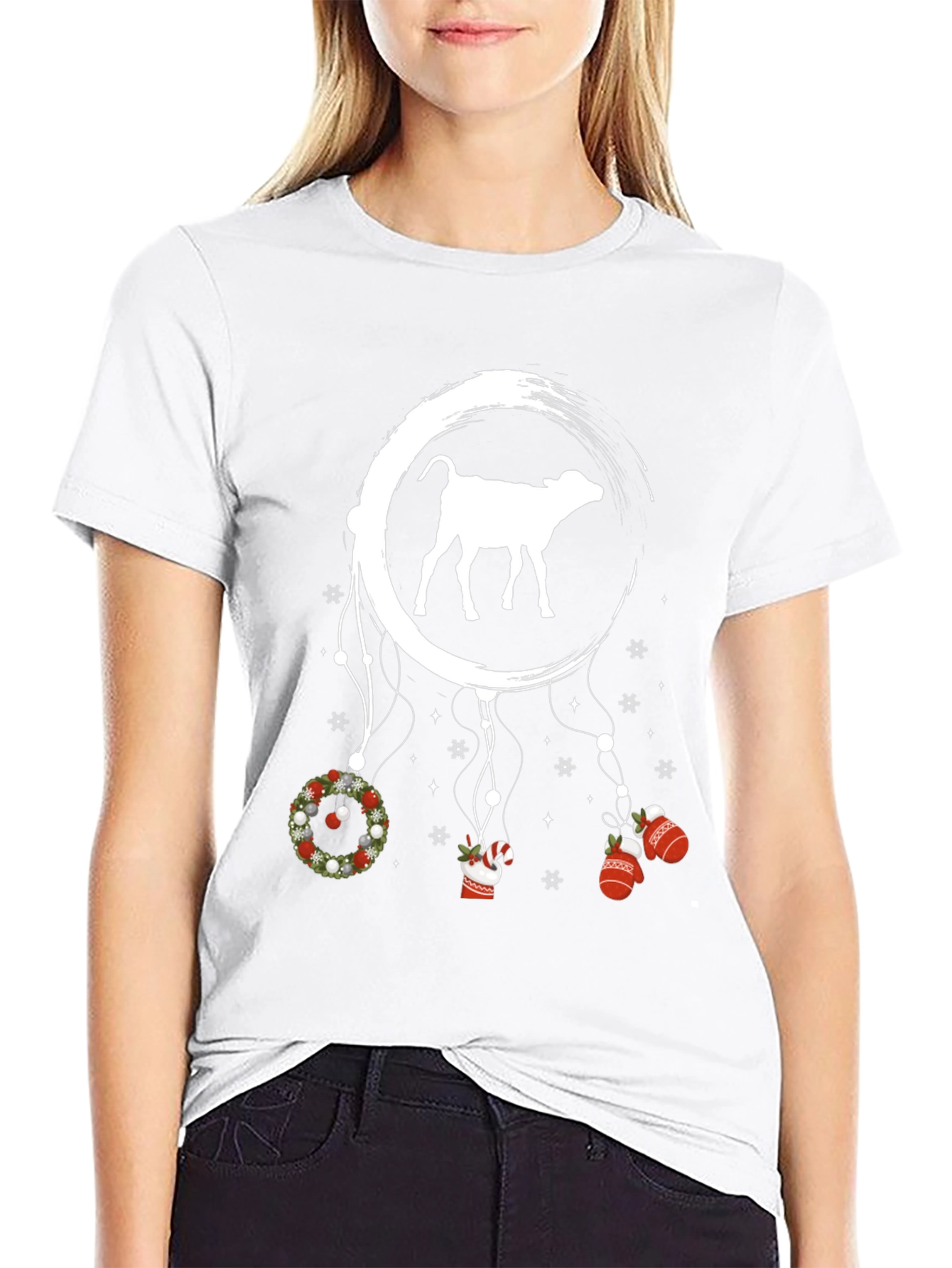 Festive Cow Dreamcatcher T-Shirt