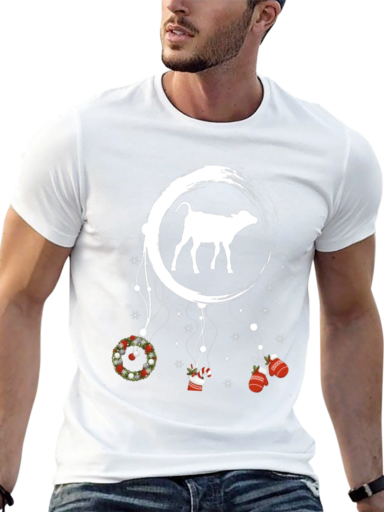 Festive Cow Dreamcatcher T-Shirt