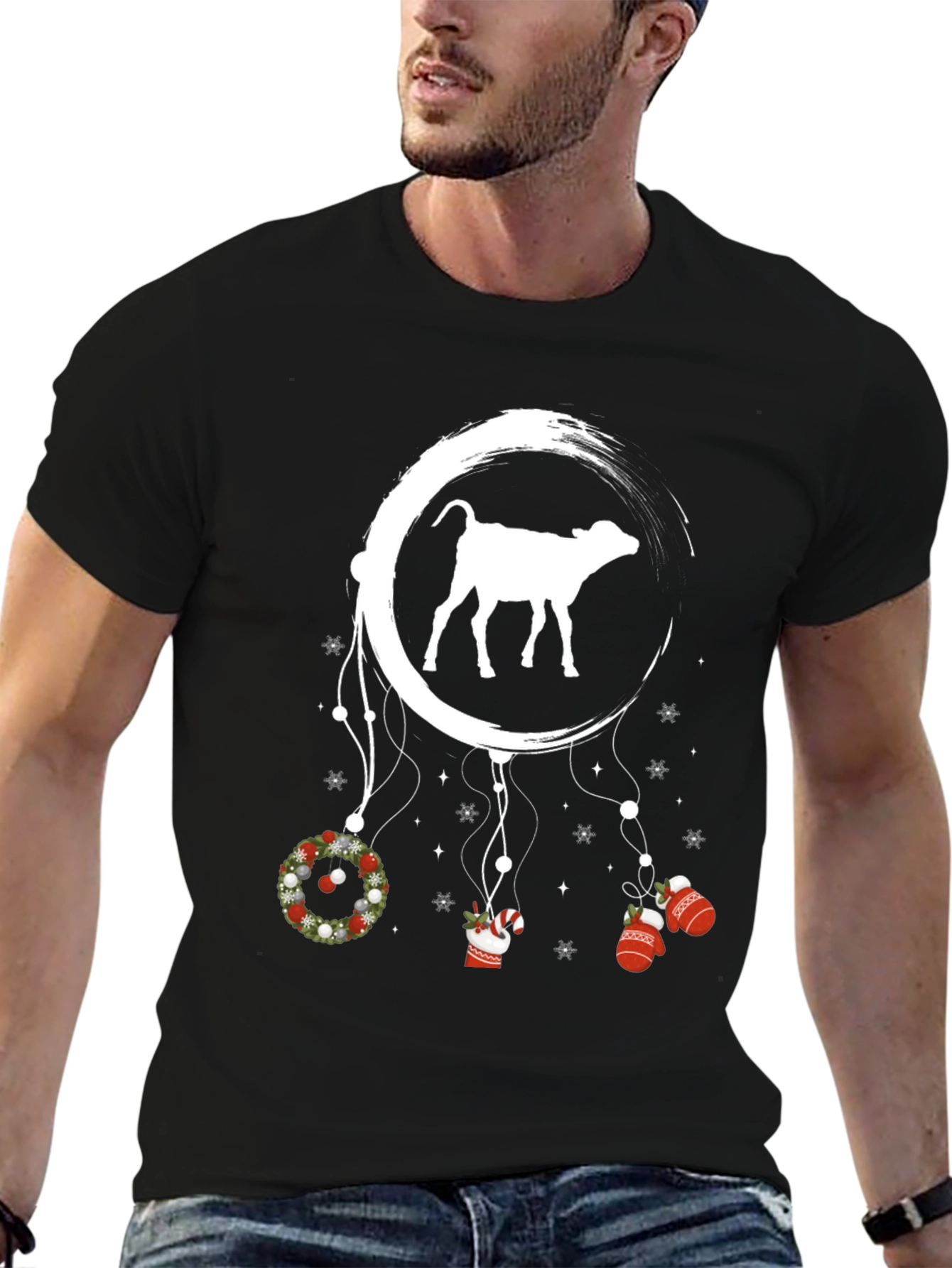 Festive Cow Dreamcatcher T-Shirt