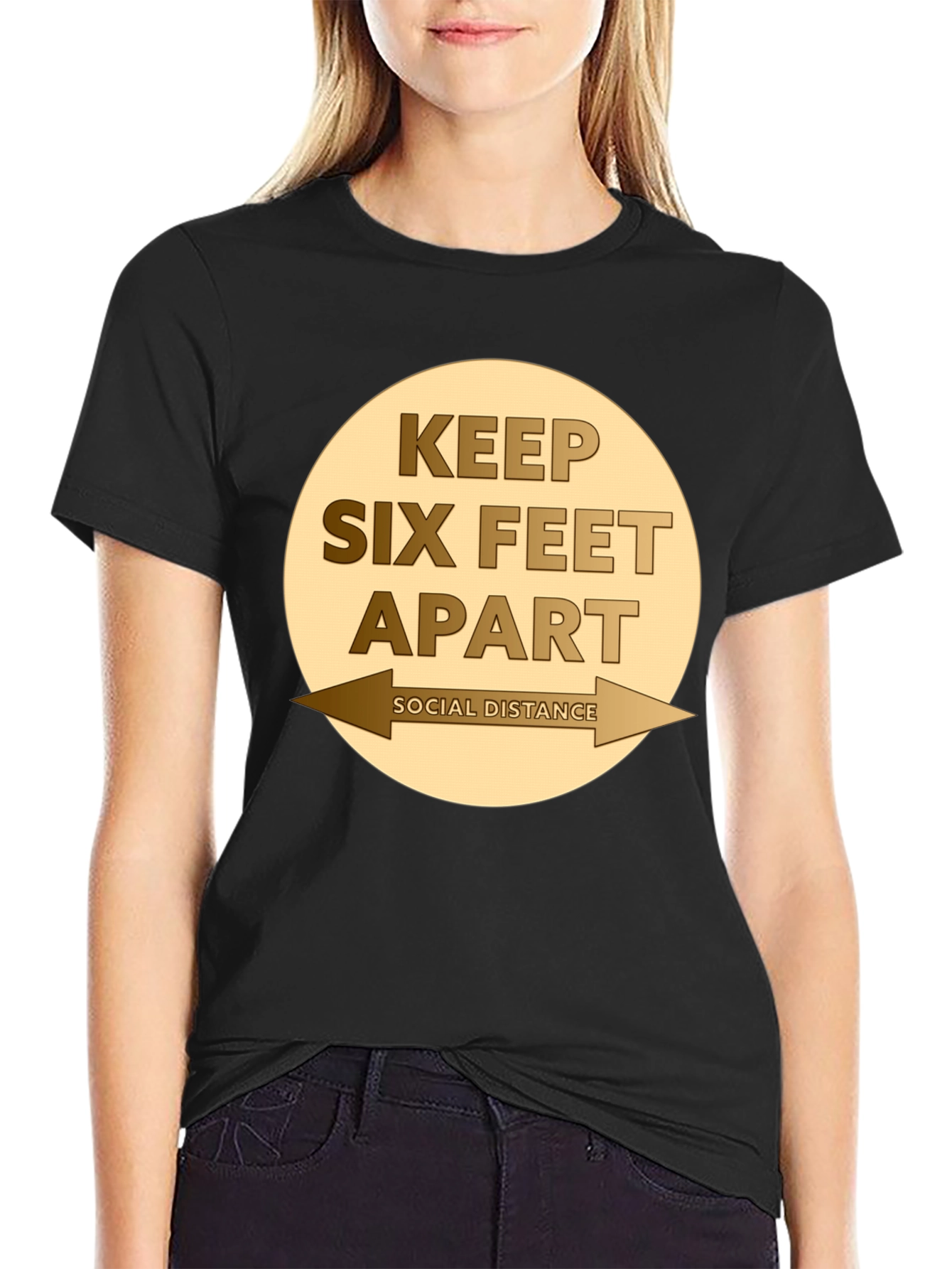Keep Six Feet Apart Social Distancing T-Shirt