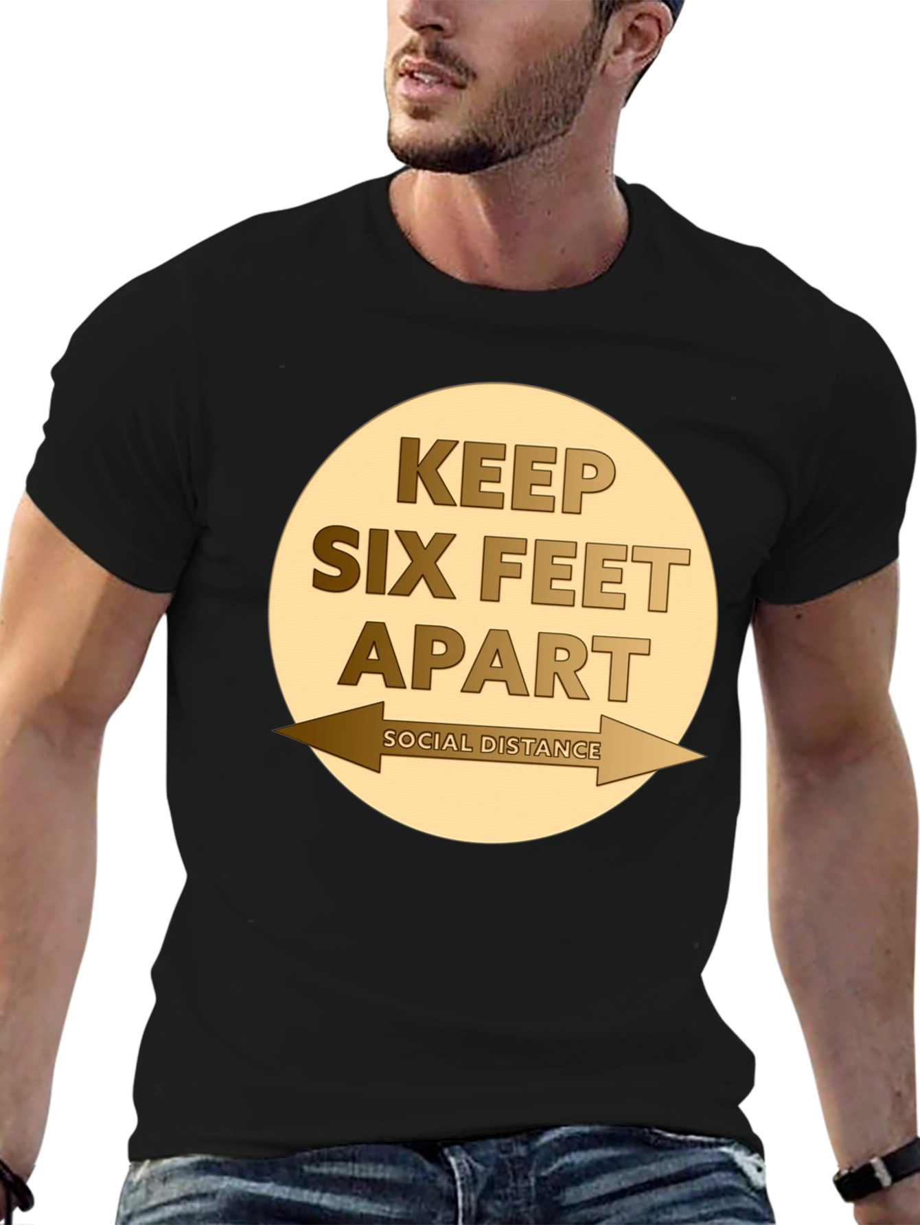 Keep Six Feet Apart Social Distancing T-Shirt