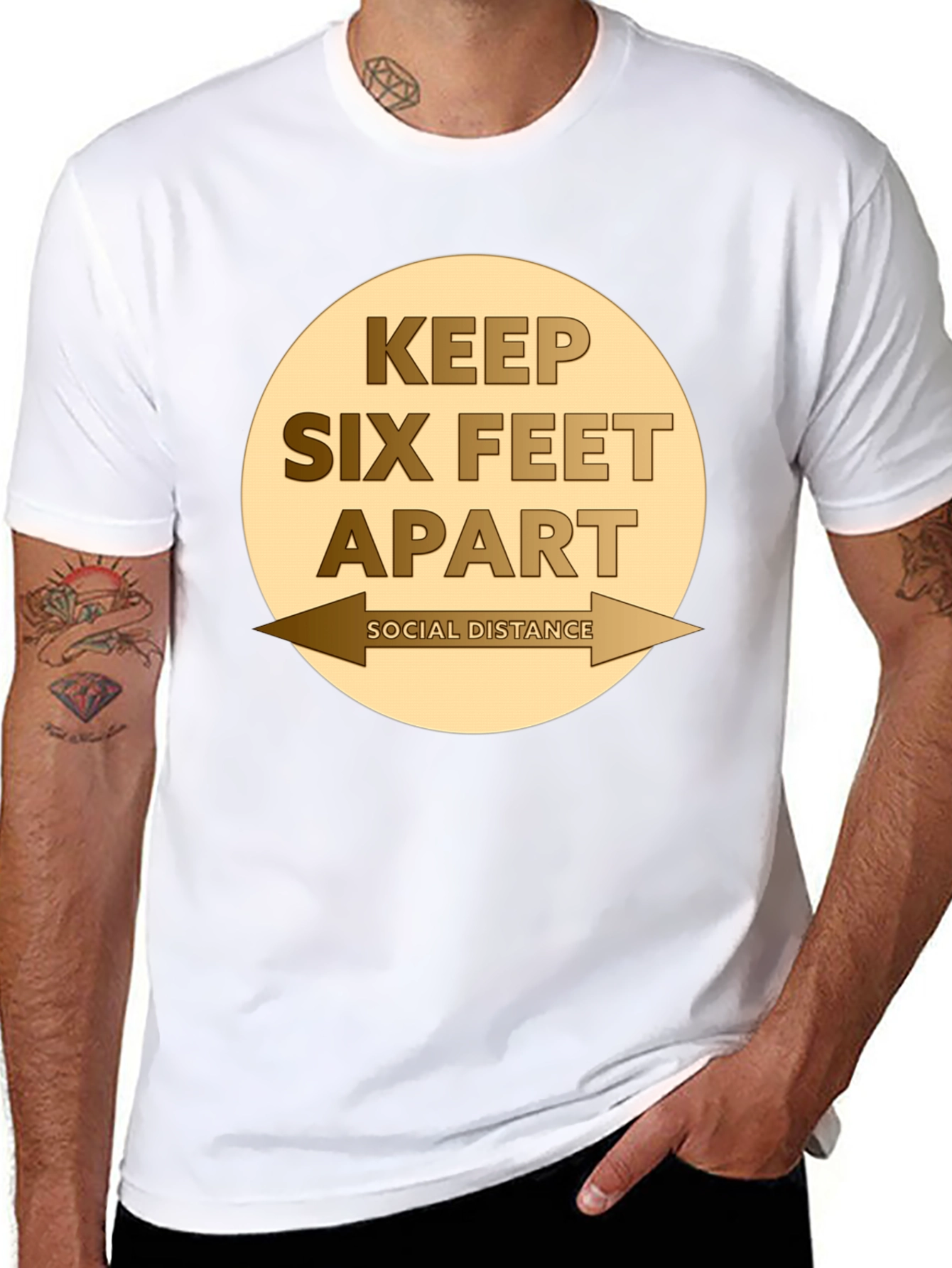 Keep Six Feet Apart Social Distancing T-Shirt