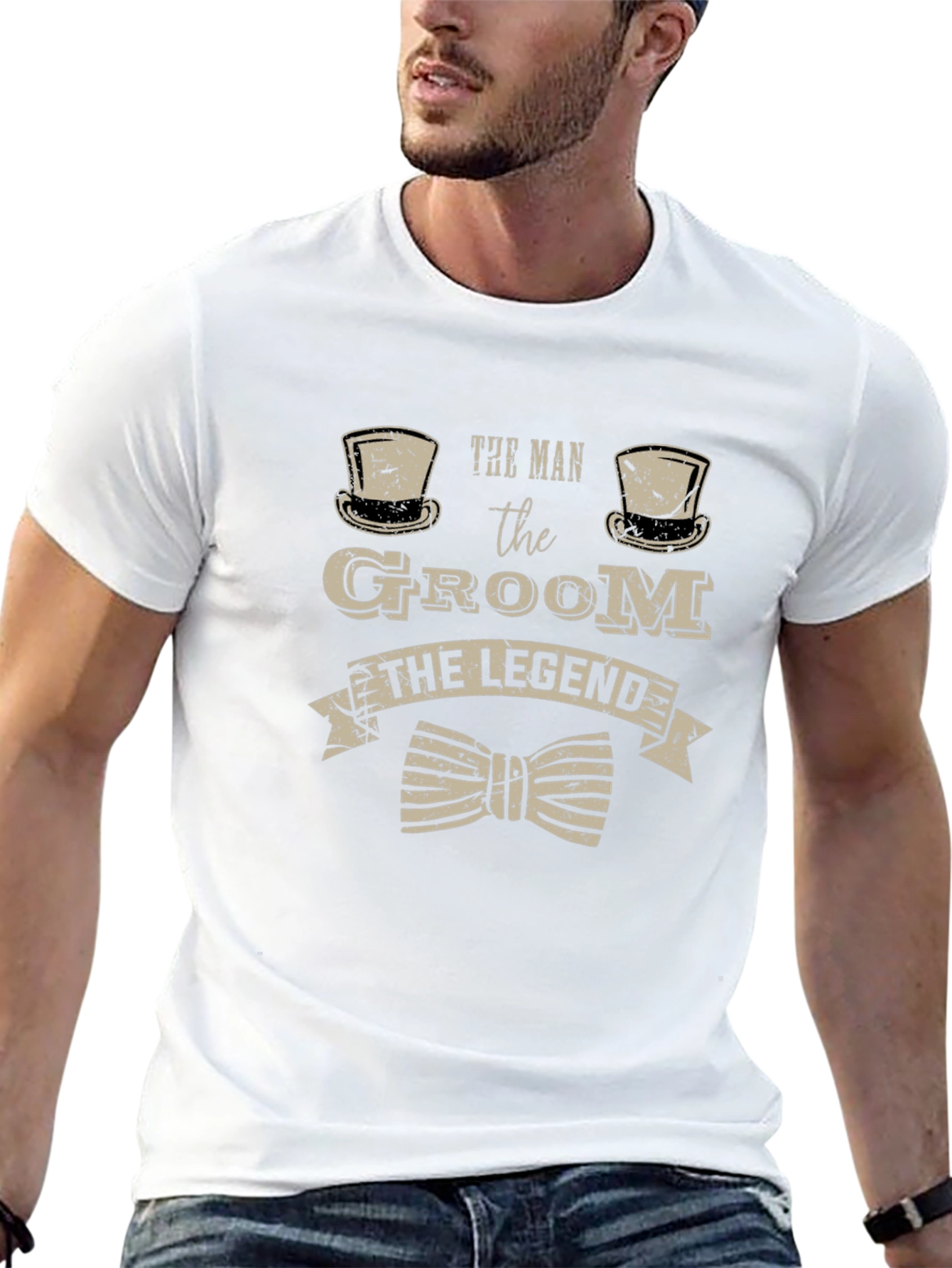 Groom Legend Graphic T-Shirt - Perfect Wedding Apparel