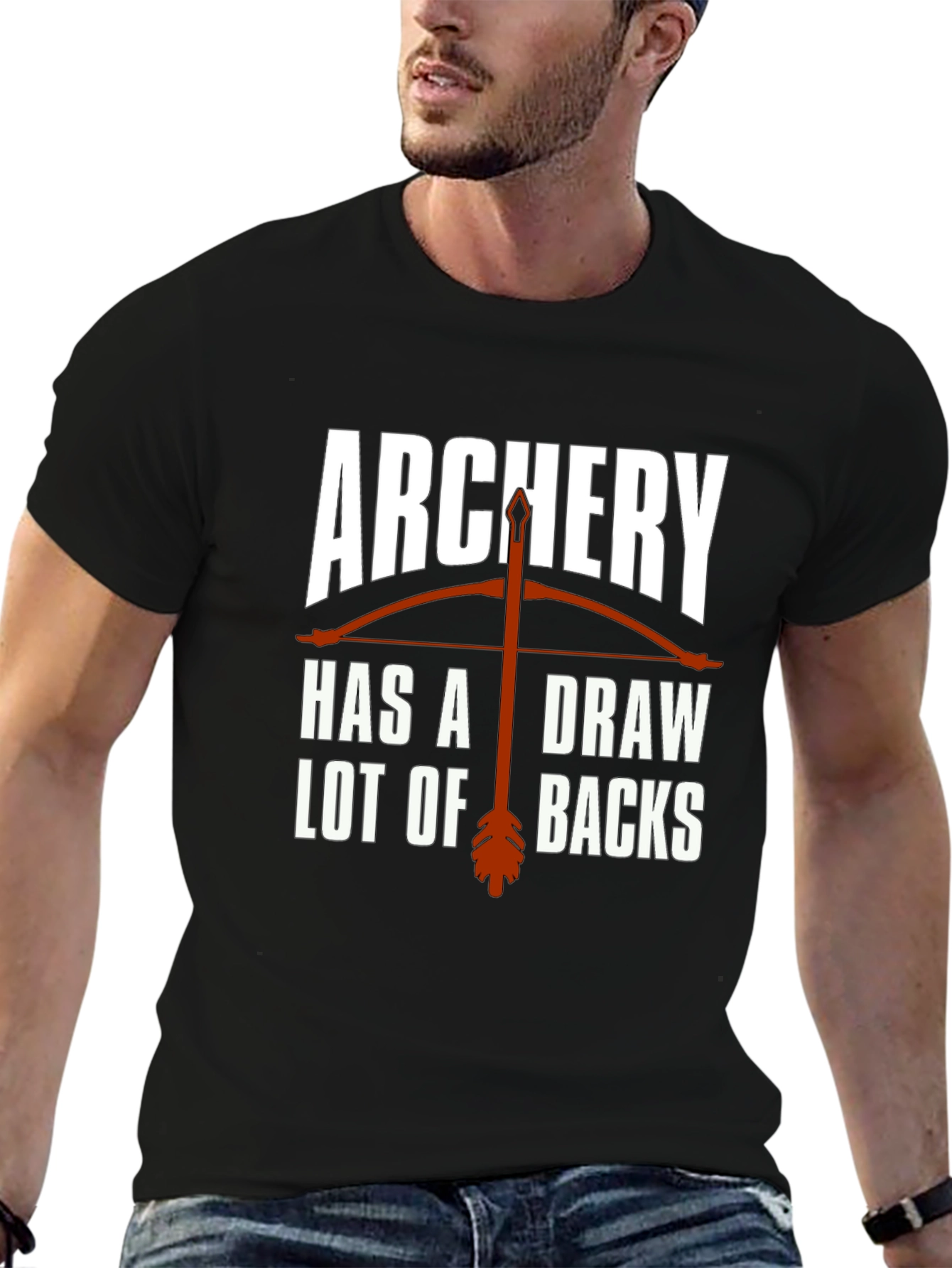 Archery Drawbacks Graphic T-Shirt - Novelty Design