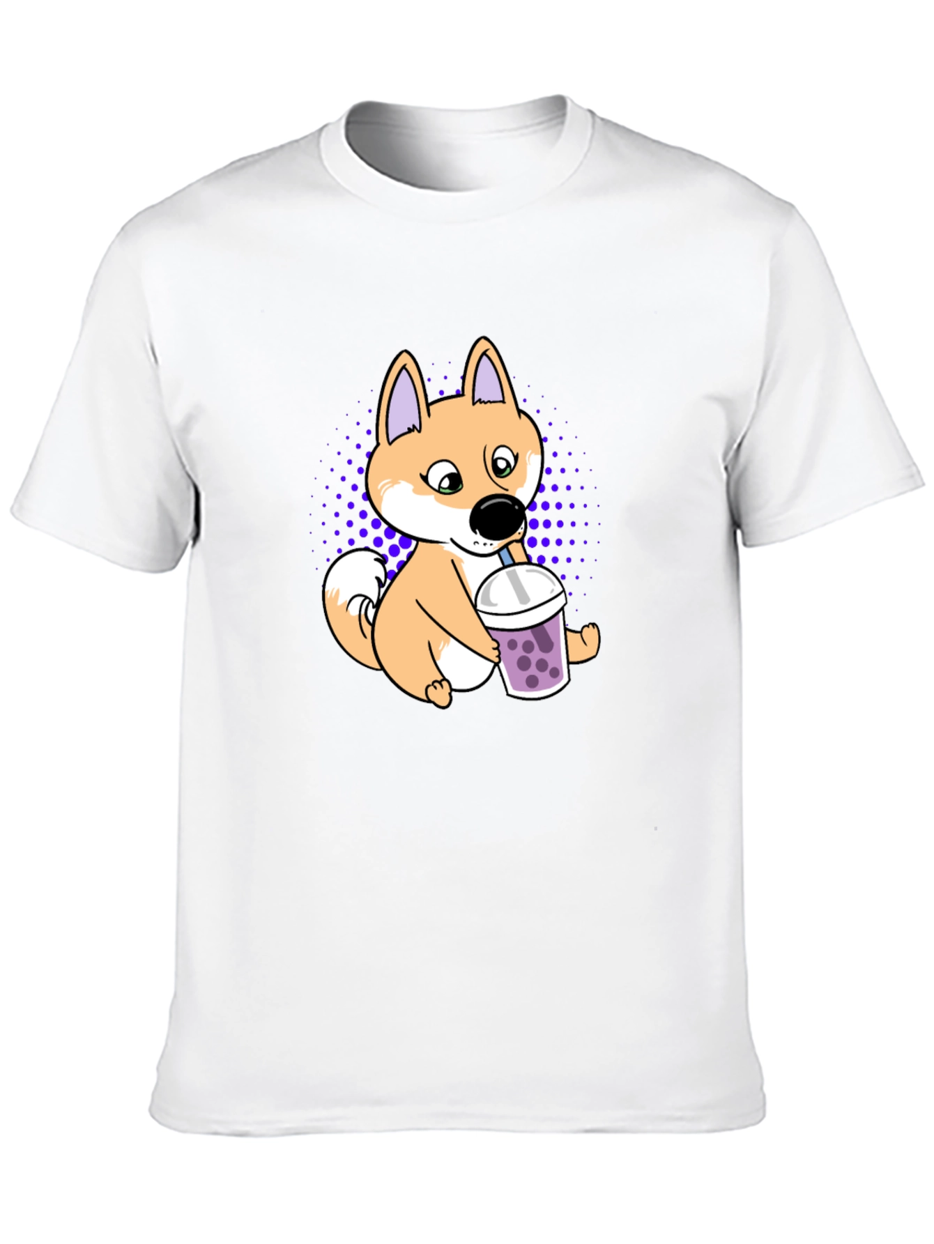 Shiba Inu Boba Tea T-Shirt Cute Dog Design