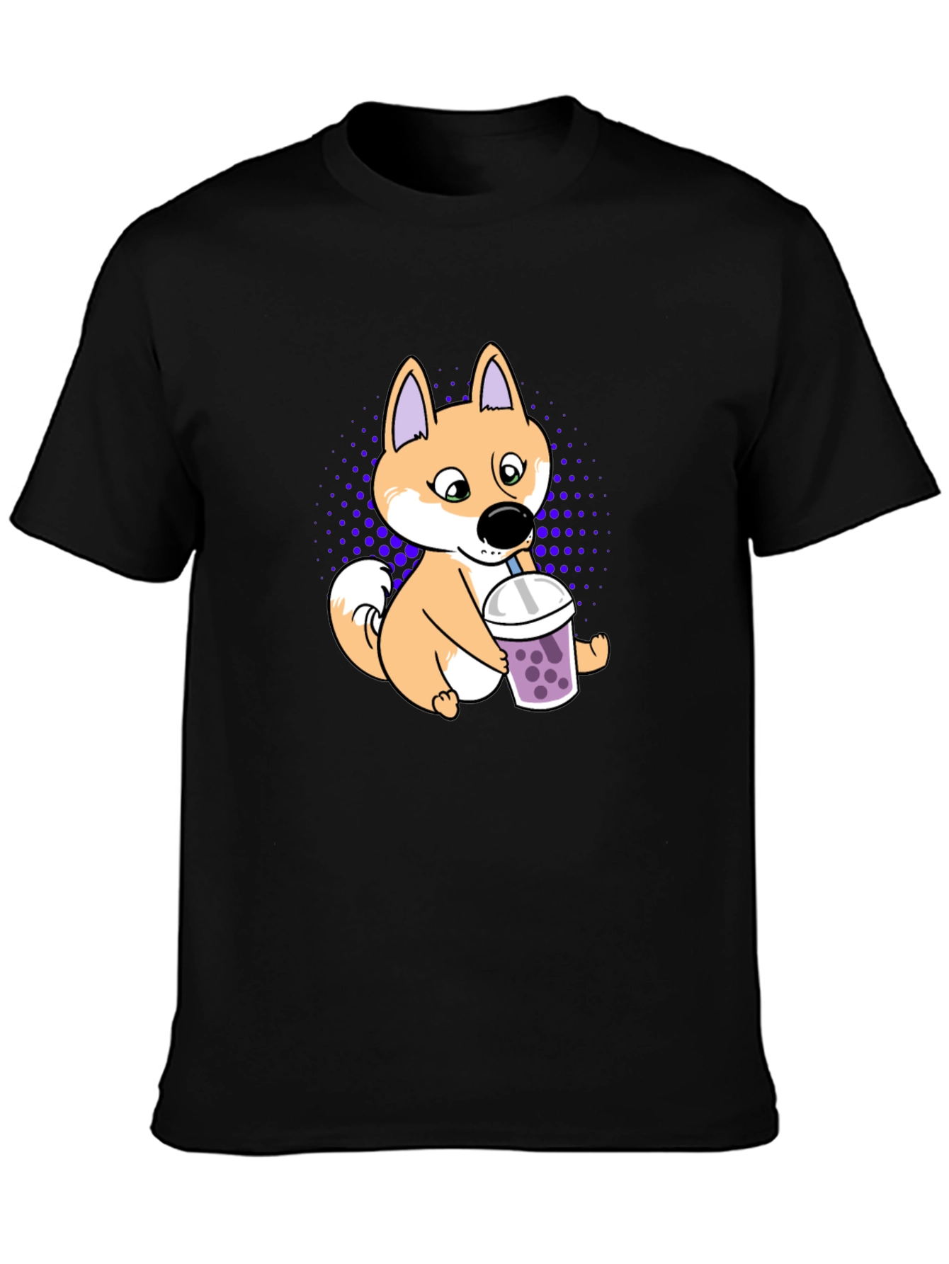 Shiba Inu Boba Tea T-Shirt Cute Dog Design