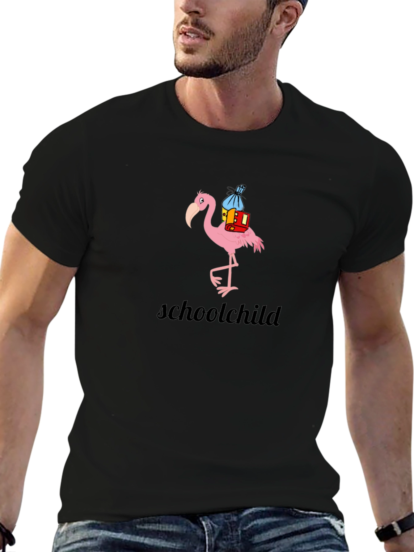 Schoolchild Flamingo Graphic Tee
