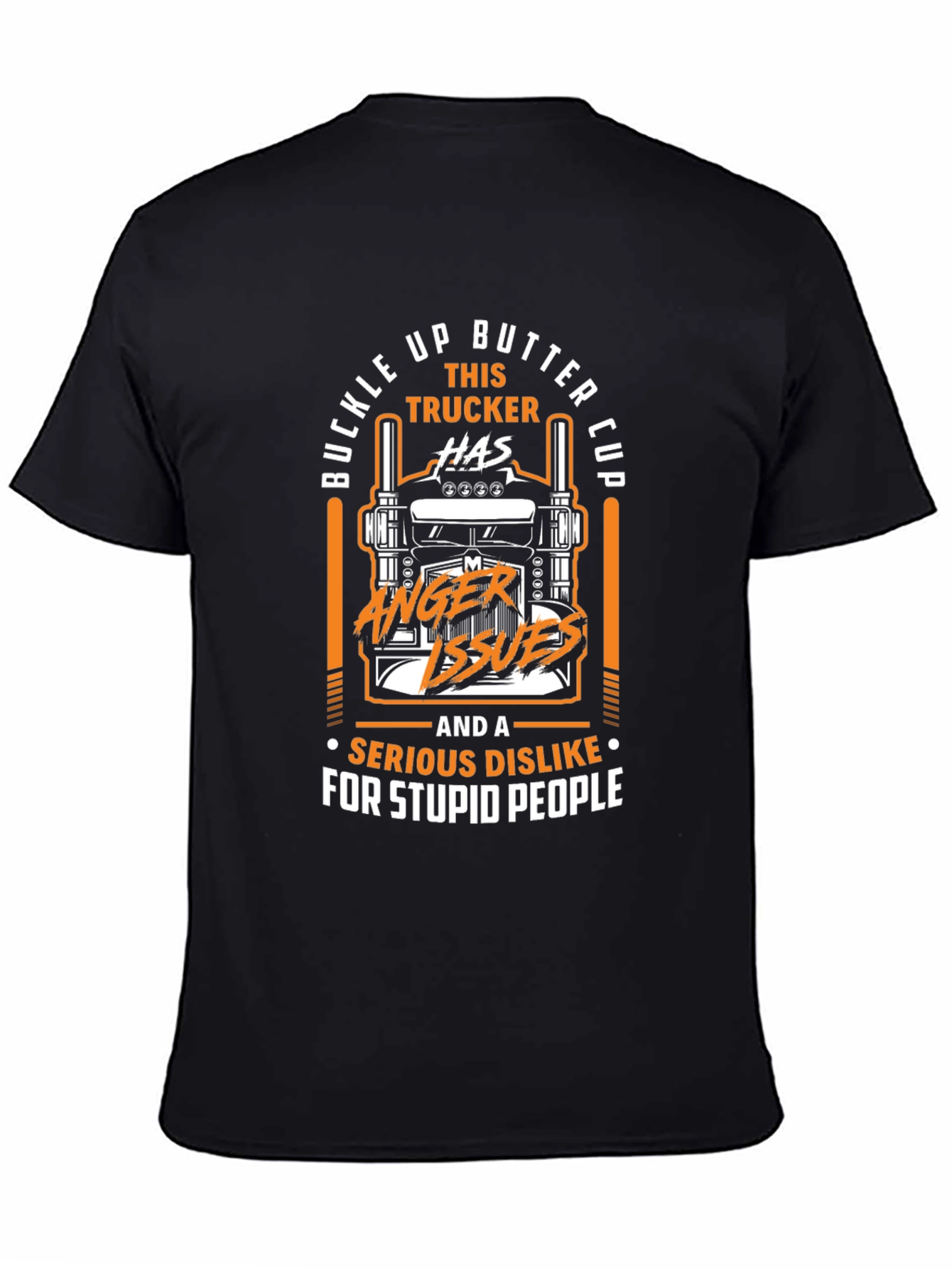 Buckle Up Trucker Humor Graphic T-Shirt