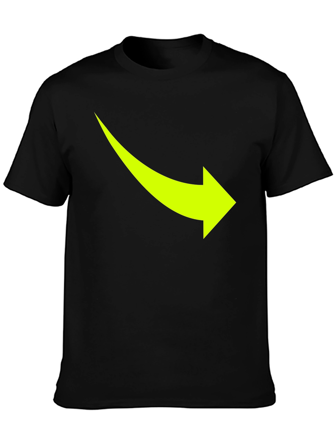 Arrow Graphic Tee - Casual Black T-Shirt
