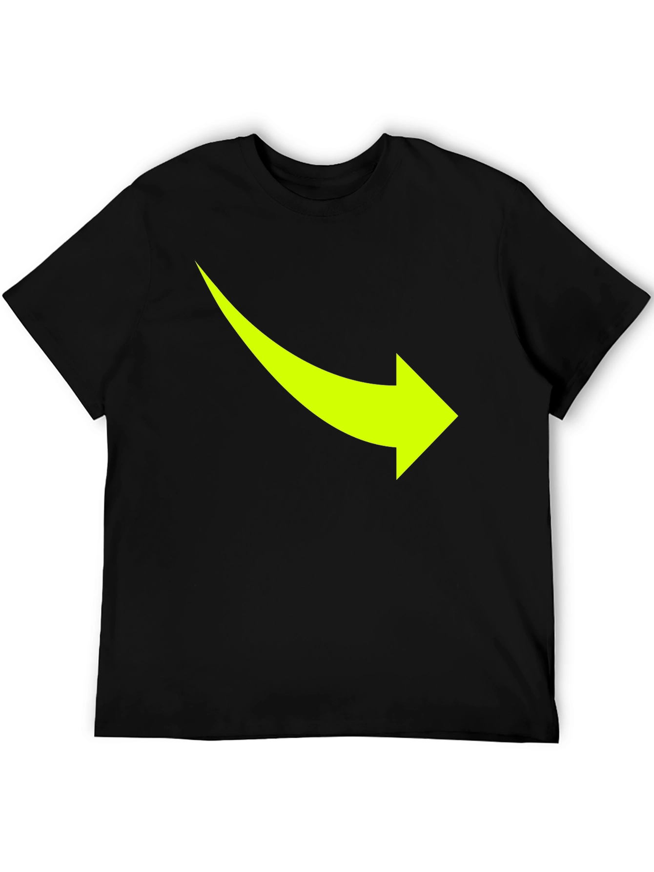 Arrow Graphic Tee - Casual Black T-Shirt
