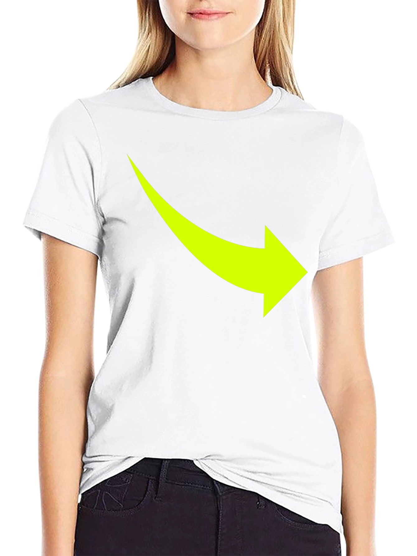 Arrow Graphic Tee - Casual Black T-Shirt