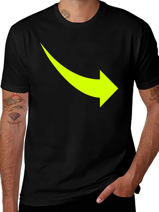 Arrow Graphic Tee - Casual Black T-Shirt