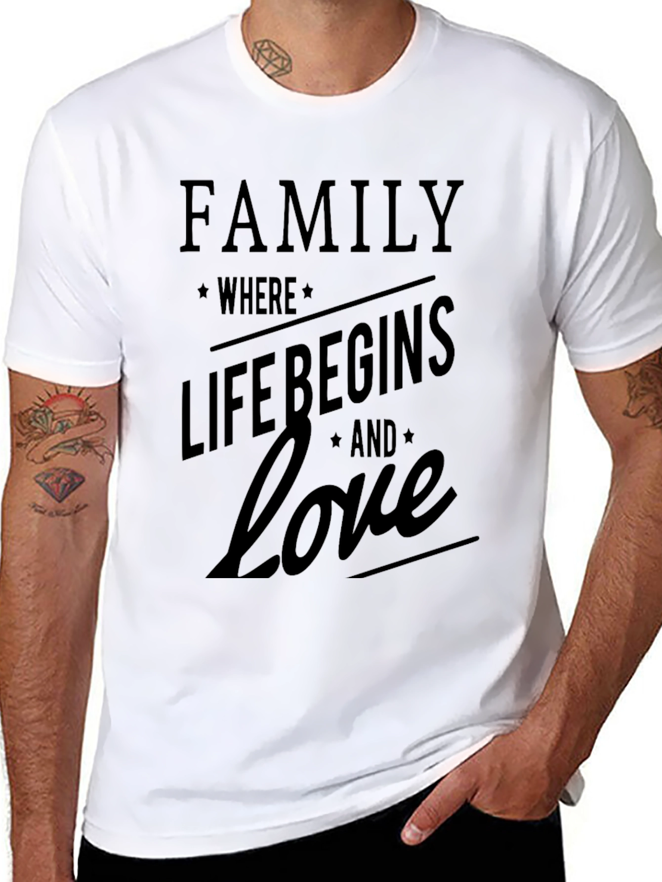 Family Love Begins T-Shirt