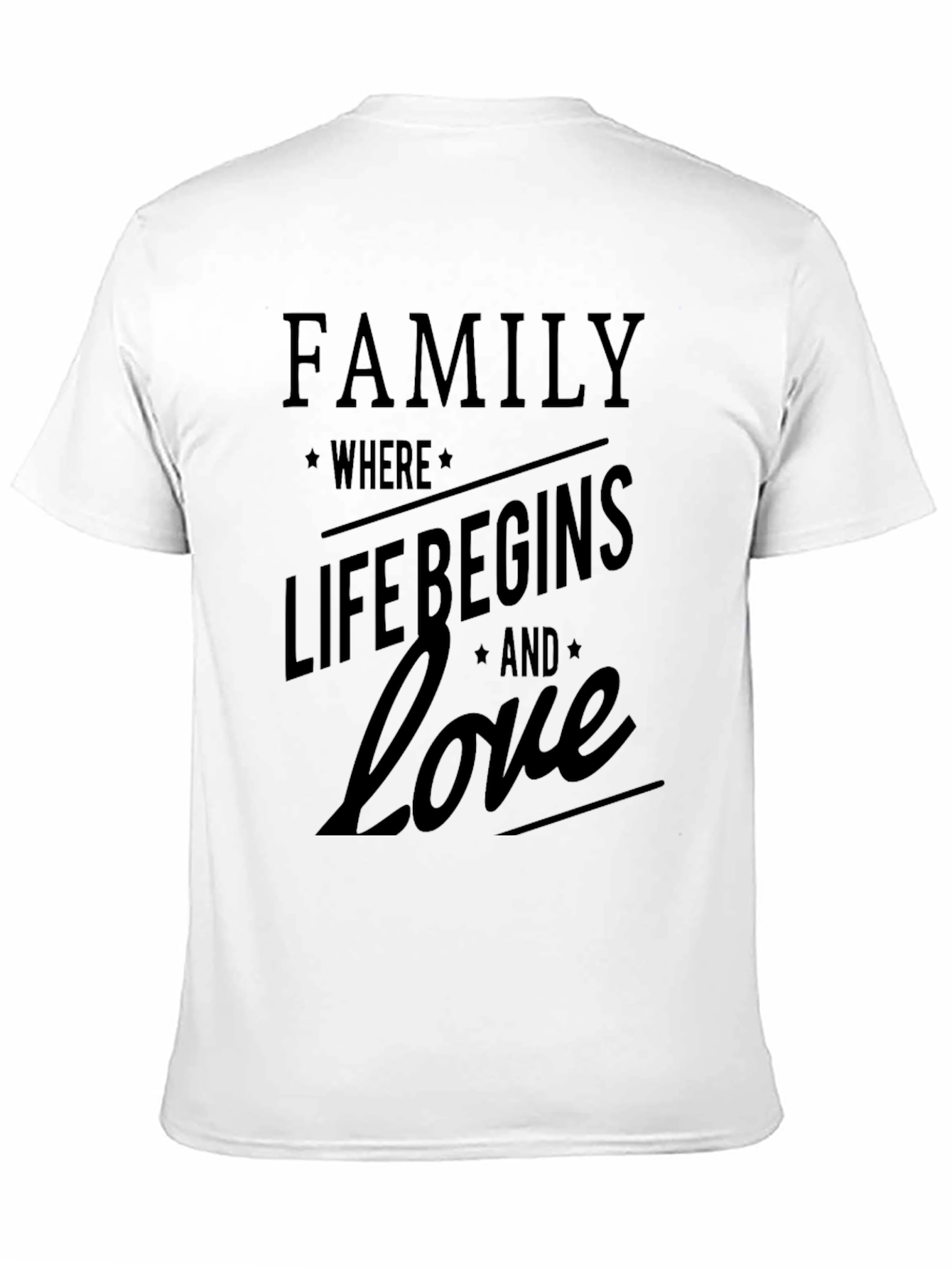 Family Love Begins T-Shirt