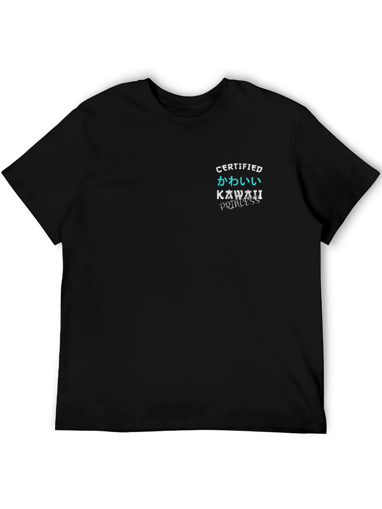 Certified Kawaii Princess Black T-Shirt