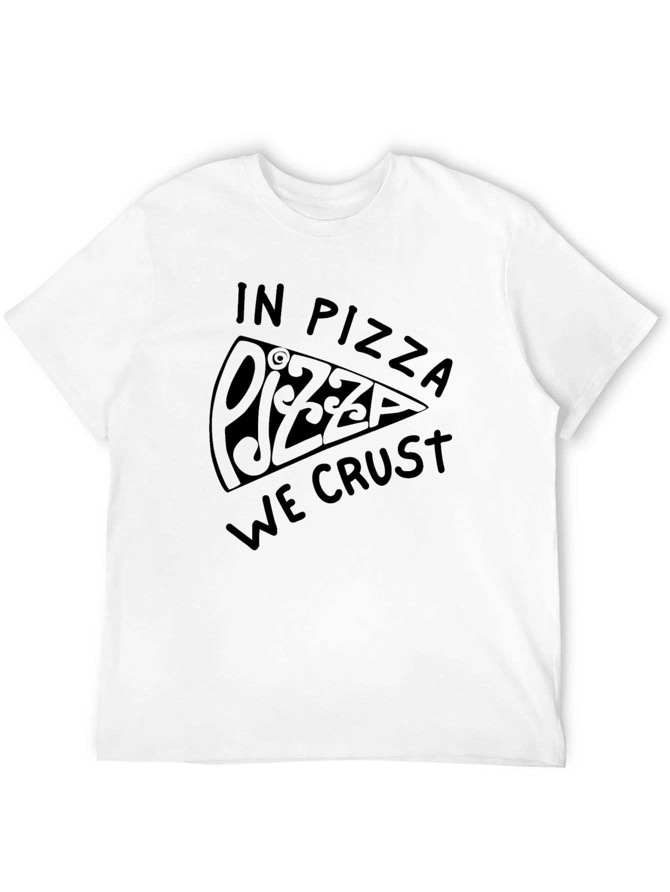 Pizza We Crust Graphic Tee - Black