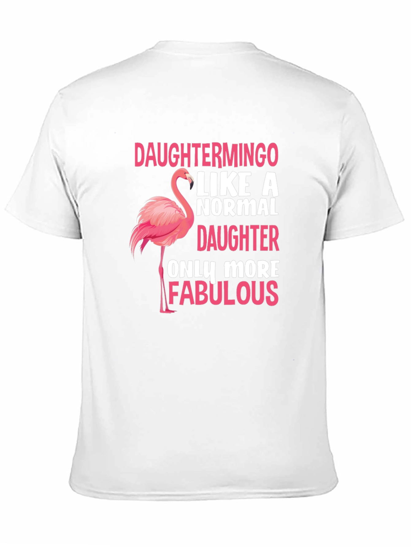 Daughtermino Flamingo Black T-Shirt