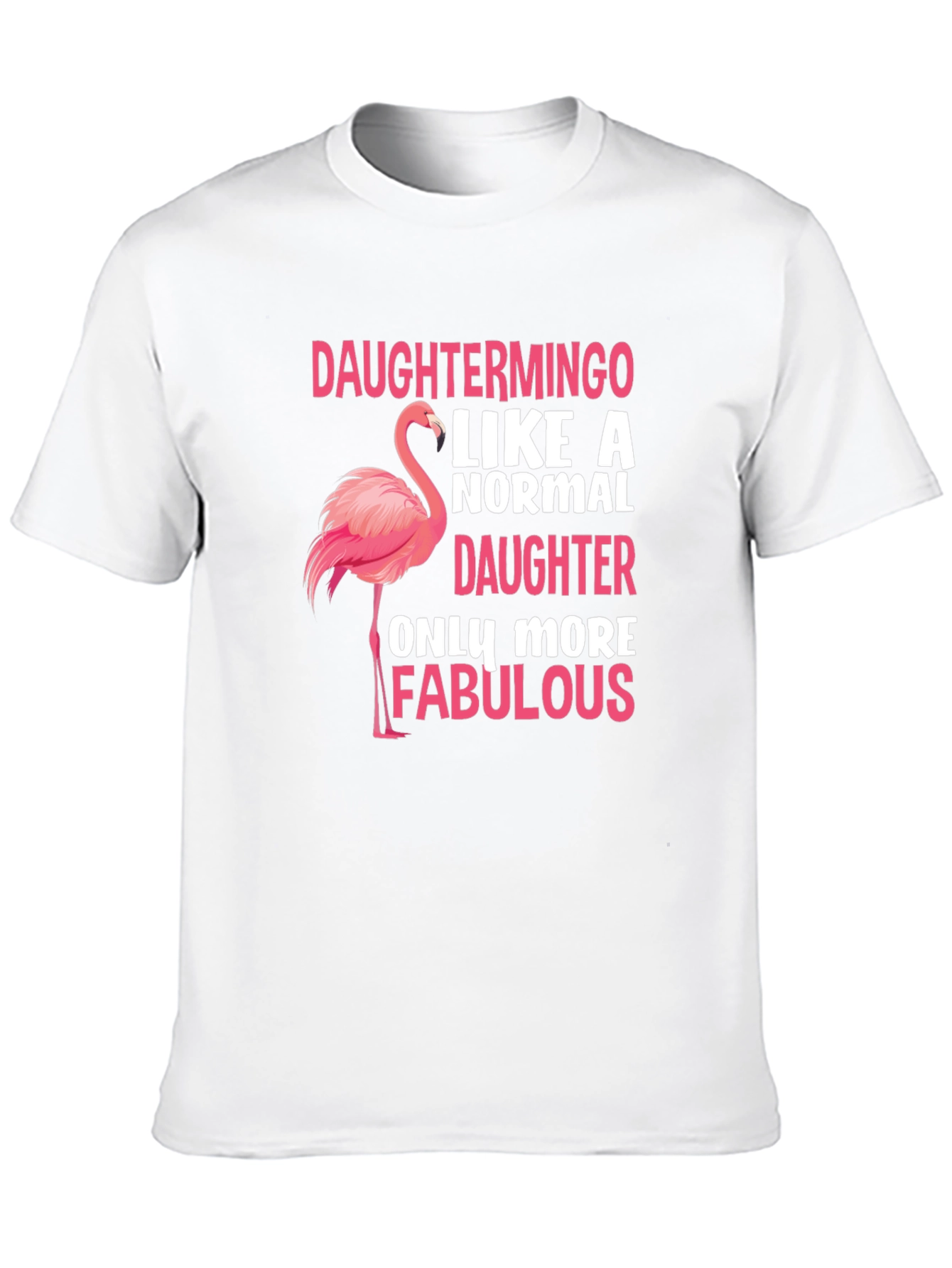 Daughtermino Flamingo Black T-Shirt
