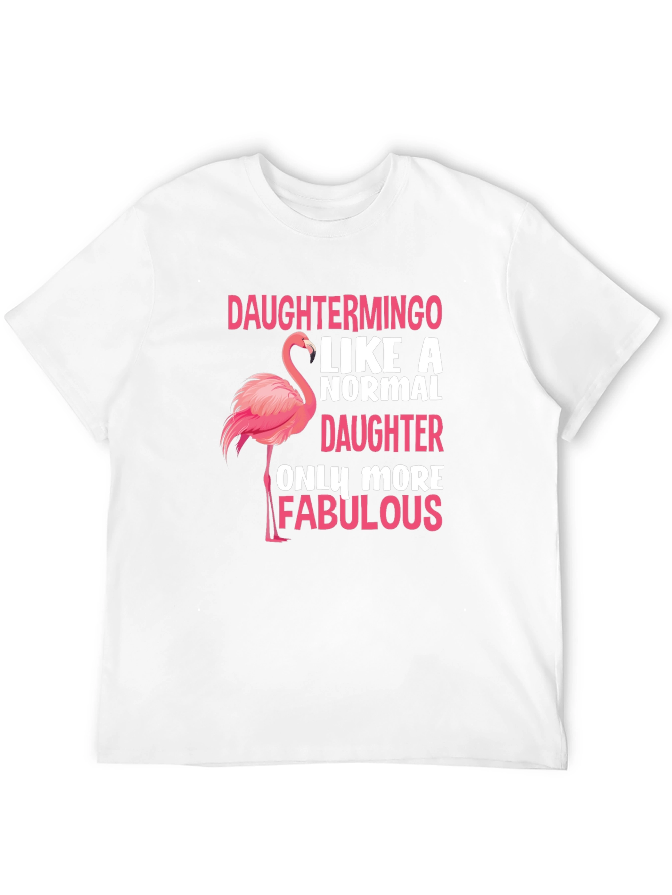 Daughtermino Flamingo Black T-Shirt