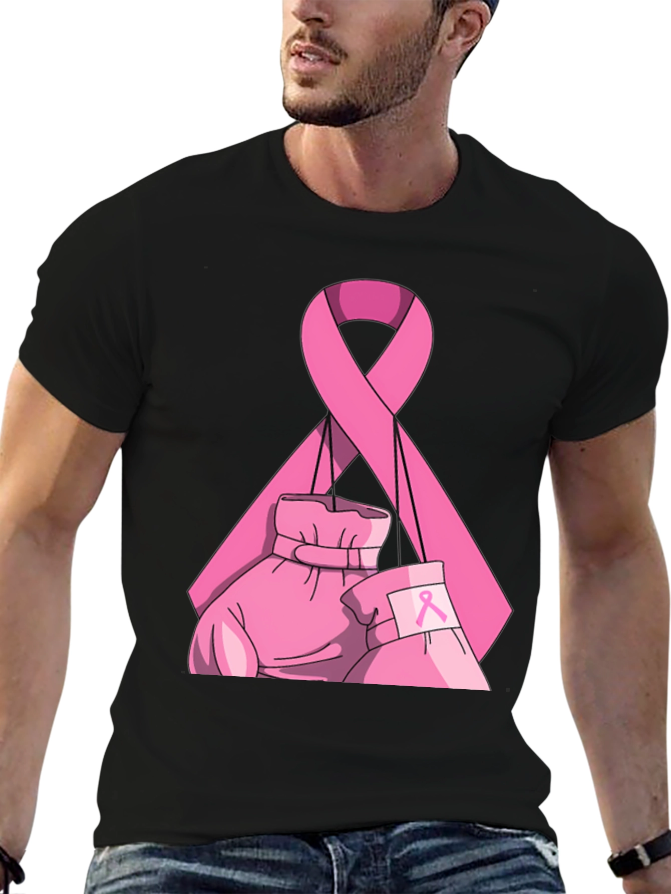 Breast Cancer Awareness Boxing Gloves T-Shirt
