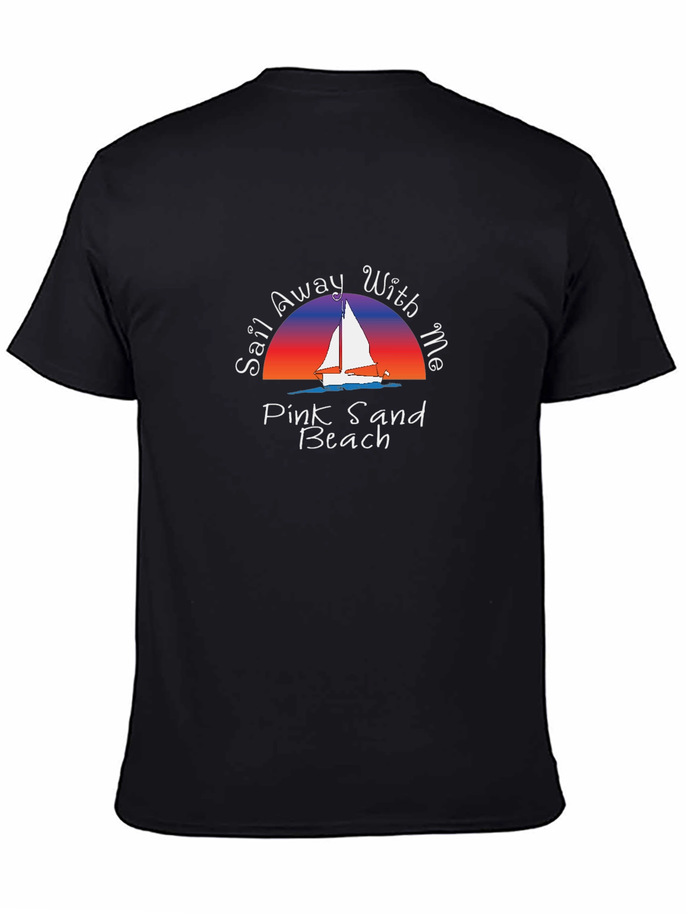 Sail Away T-Shirt - Pink Sand Beach
