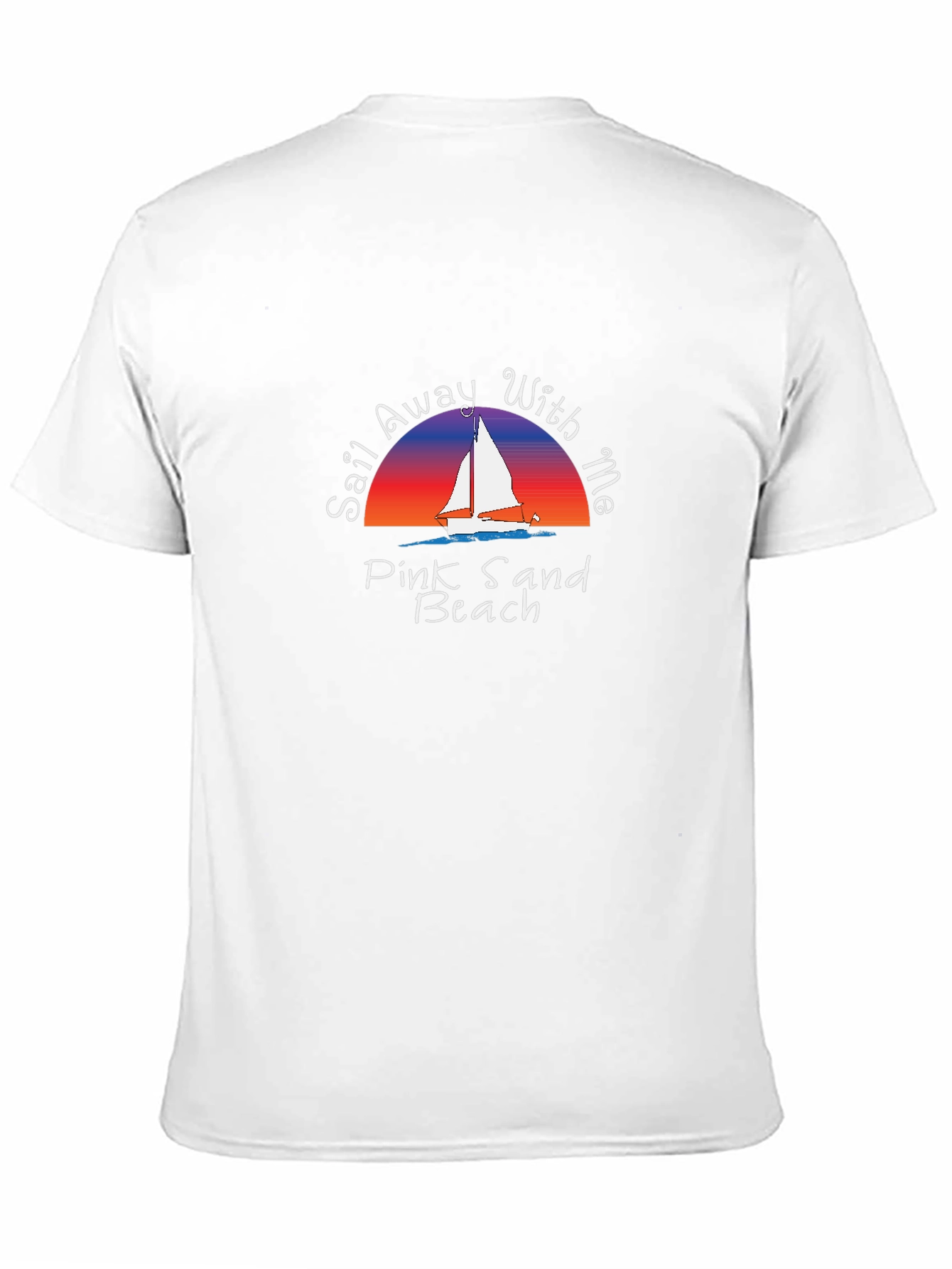 Sail Away T-Shirt - Pink Sand Beach