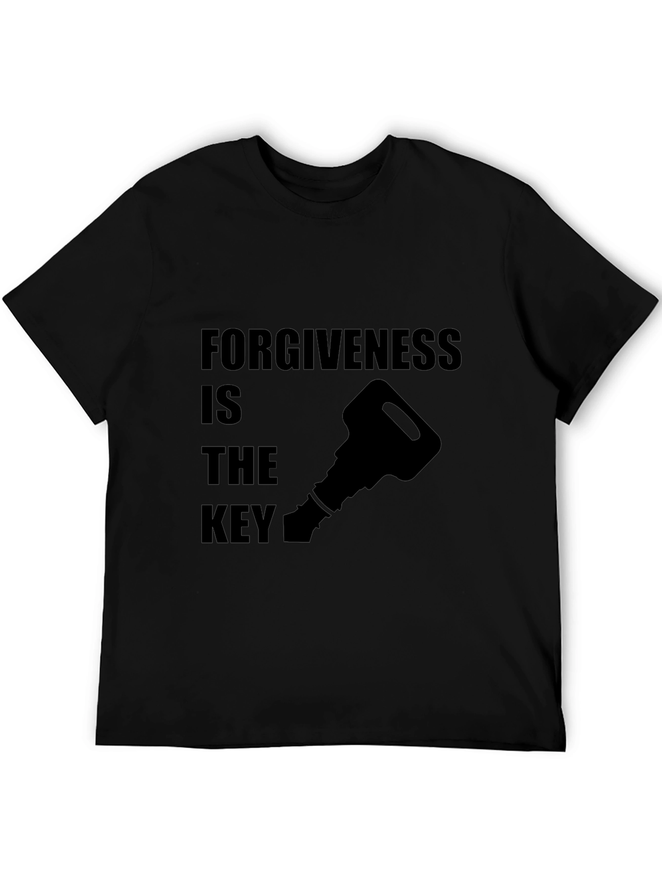 Forgiveness is the Key Black Graphic Tee