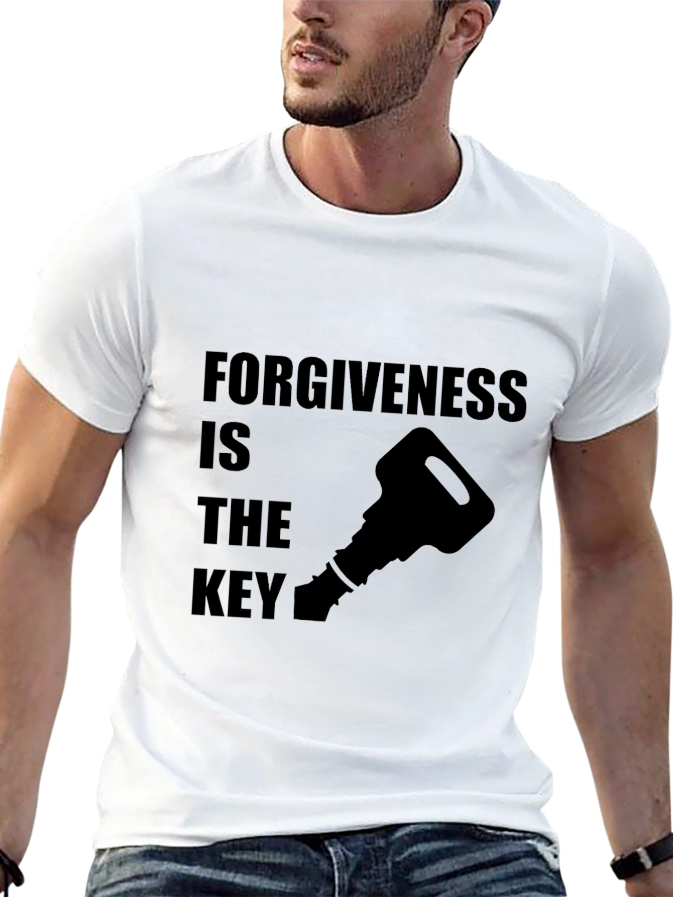 Forgiveness is the Key Black Graphic Tee