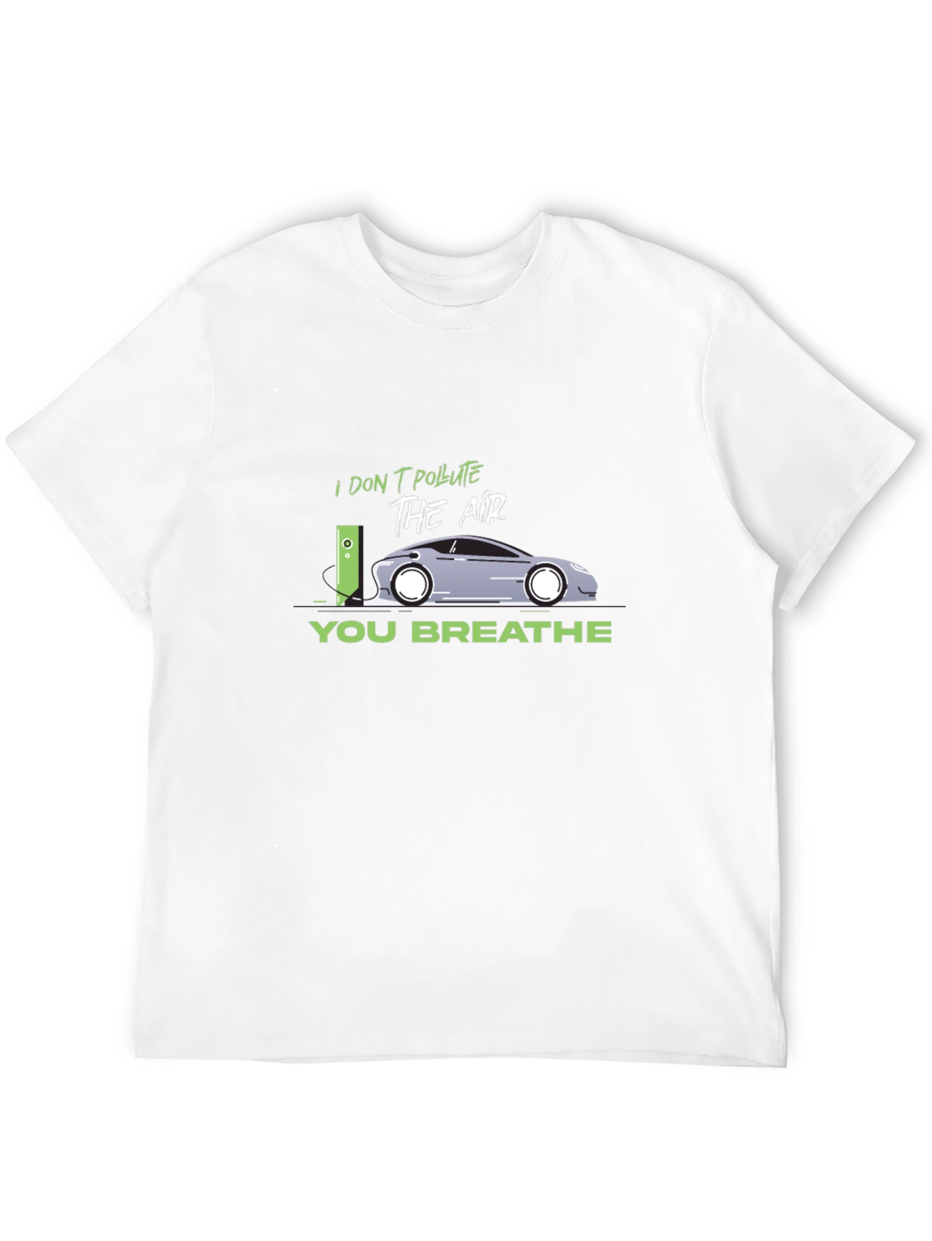 Electric Car T-Shirt - I Dont Pollute