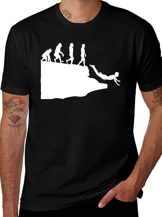 Evolution Dive Tee - Funny Cliff Jumper Shirt