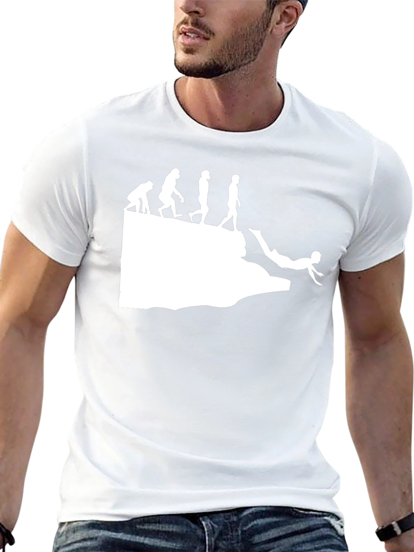 Evolution Dive Tee - Funny Cliff Jumper Shirt