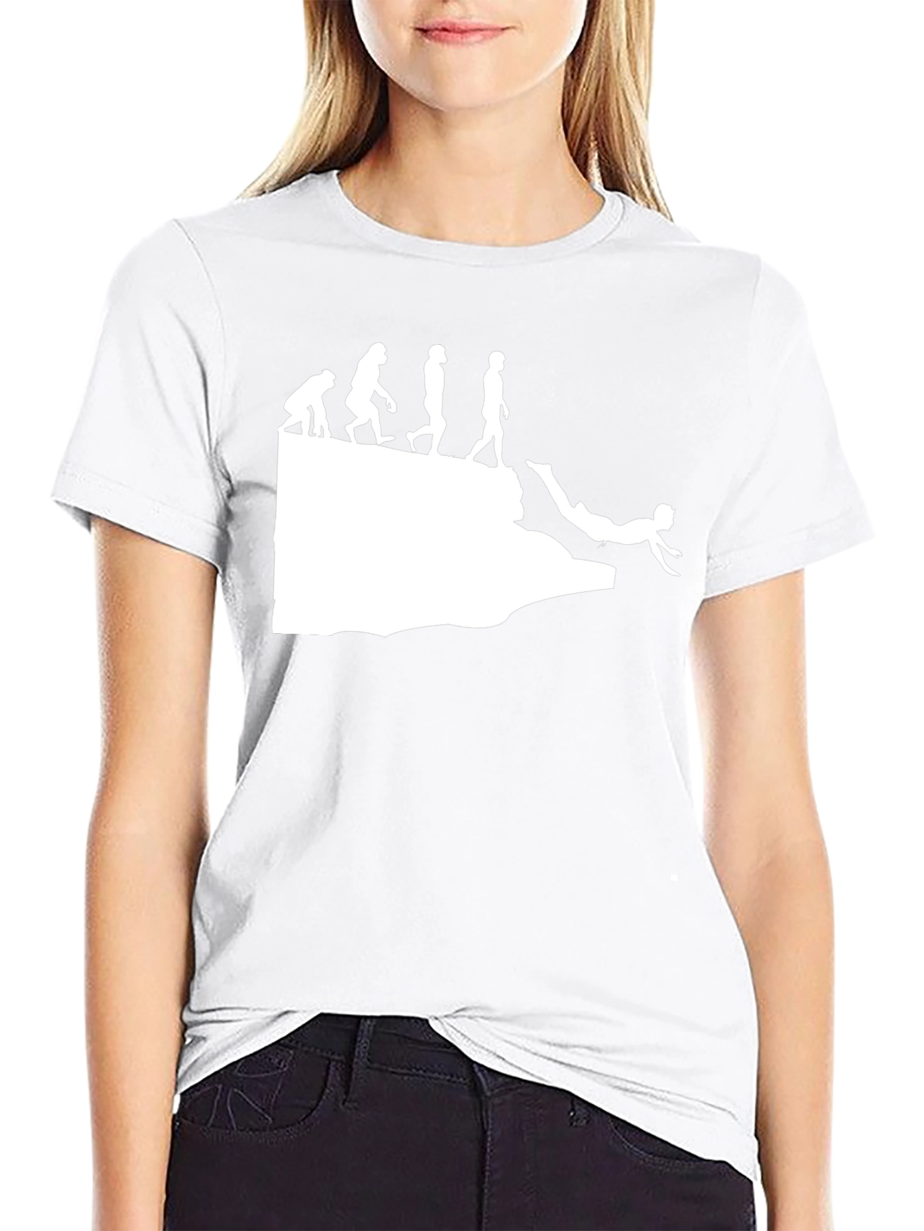 Evolution Dive Tee - Funny Cliff Jumper Shirt