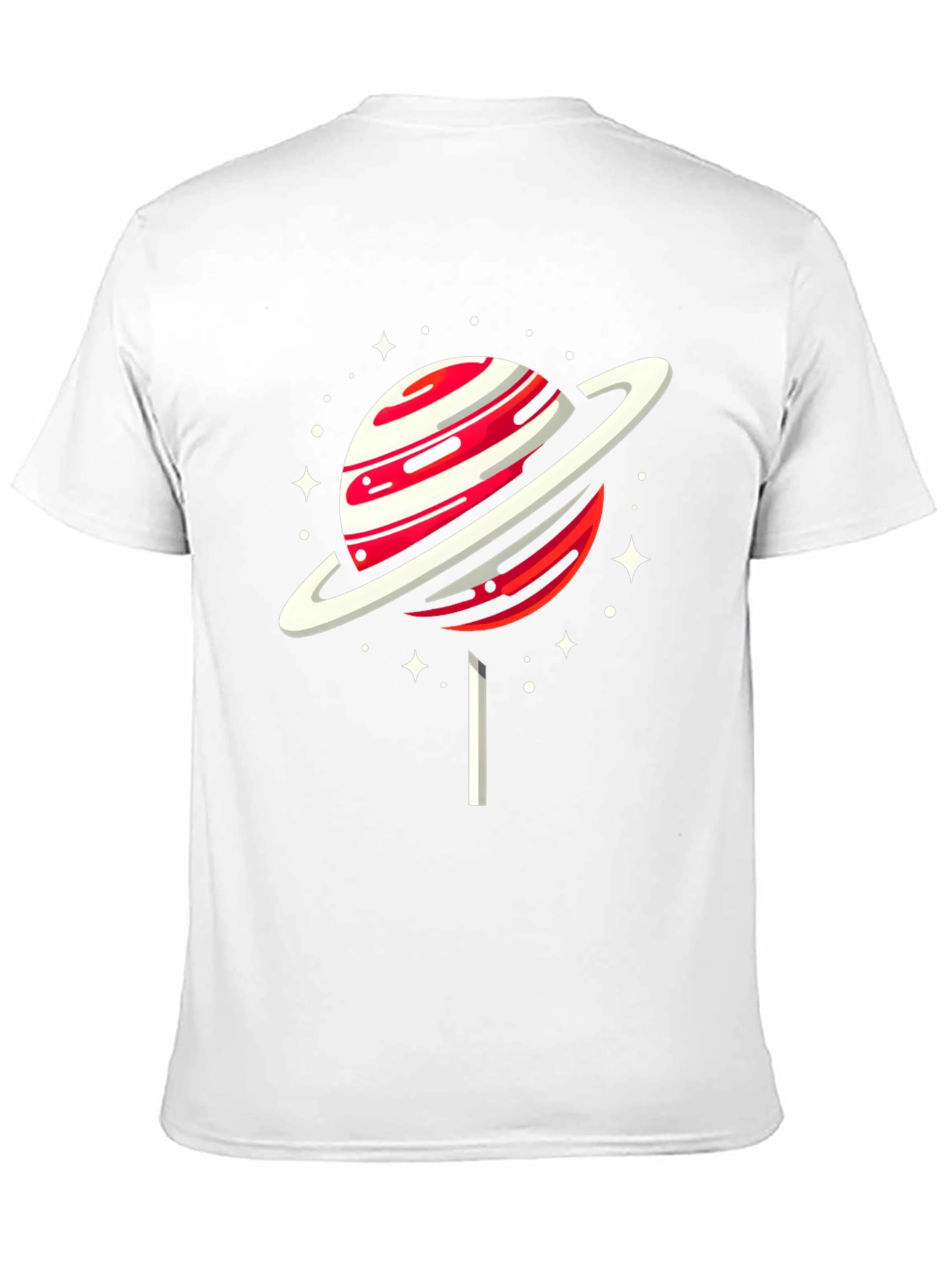 Saturn Lollipop Graphic Tee - Unique Space Design